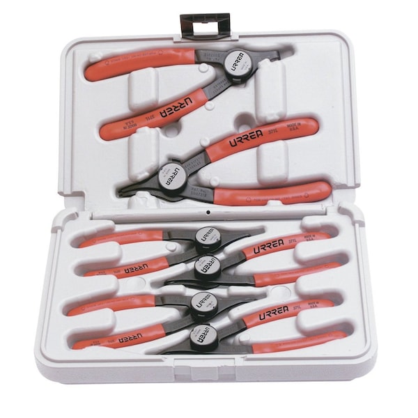 Easy-change convertible retaining ring pliers set 6pc